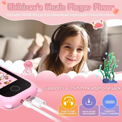 Imagem de Toy Phone Vimlinc Kids Smart Phone para meninas de 5 a 10 anos com 16 GB