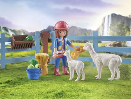 Imagem de Toy Playmobil Horses of Waterfall Horse Stall com Amelia