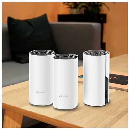 Imagem de TP-Link Deco M4 (3-Pack) Roteador Mesh AC1200 Sistema Wi-Fi Gigabit Dual-Band