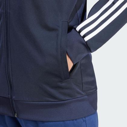 Imagem de Track Top adidas Big Essentials Warm-Up de 3 listras masculinas Legend em tinta/branca