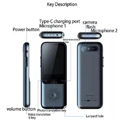 Imagem de TRADUTOr 138 Idiomas Rápido Sem Internet T11 Cor Cor Prateado