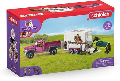 Imagem de Trailer e caminhão Toy Horse Playset Schleich Horse Club