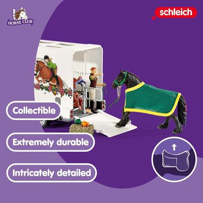 Imagem de Trailer e caminhão Toy Horse Playset Schleich Horse Club