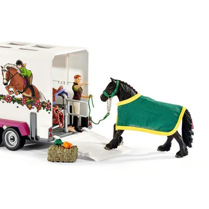 Imagem de Trailer e caminhão Toy Horse Playset Schleich Horse Club