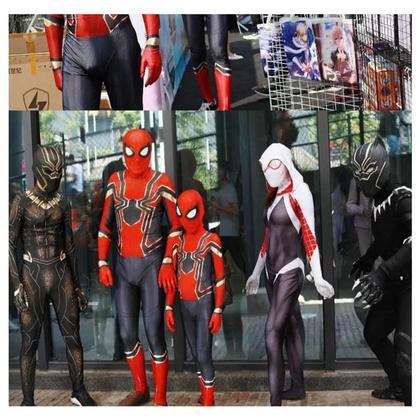 Imagem de Traje de Homem-Aranha Adulto - Miles Morales e Gwen Stacy - Cosplay Halloween