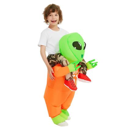 Imagem de Traje inflável GOOSH Alien para festa de Halloween infantil