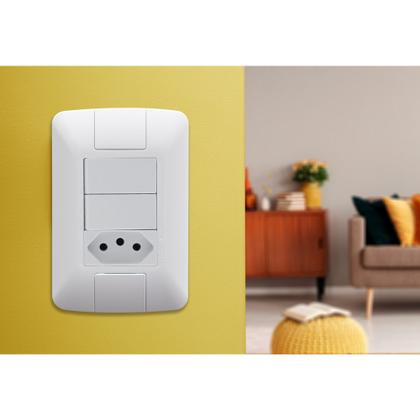 Imagem de Tramontina Aria Conjunto 4x2 2 Simples + 1 Tomada 20A - 250V