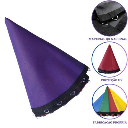 Imagem de Trampolim Cama Elástica Pula Pula 2,30m Brinquedo Infantil Colorida Premium Resistente Rotoplay Brinquedos