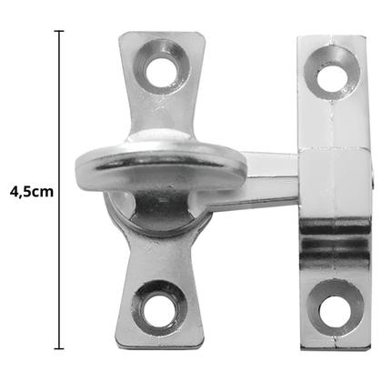 Imagem de Tranqueta Fecho Trinco Bico Virado Porta Janela Kit 05 Un