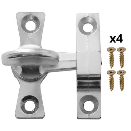 Imagem de Tranqueta Fecho Trinco Bico Virado Porta Janela Kit 05 Un