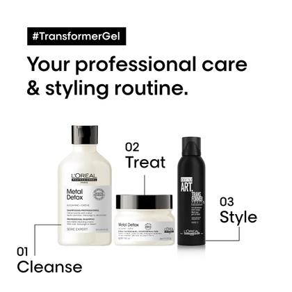 Imagem de Transformador de gel L'Oreal Professionnel adiciona volume e proteção térmica