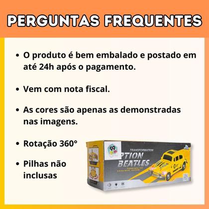 Imagem de Transformers Brinquedo Fusca Vira Robô Automático Som E Luz