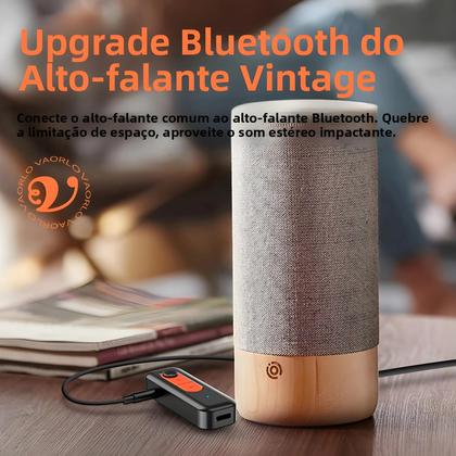 Imagem de Transmissor E Receptor De Áudio Bluetooth 5.4 Adaptador Sem Fio 3.5MM AUX Para Carro Avião TV PC