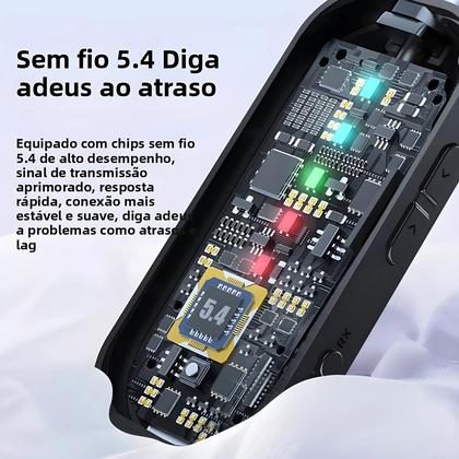 Imagem de Transmissor E Receptor De Áudio Bluetooth 5.4 Adaptador Sem Fio Dual Stream Com Entrada AUX De 3.5mm