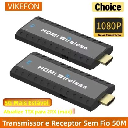 Imagem de Transmissor E Receptor De Vídeo HDMI Sem Fio Extensor Adaptador Dongle Para PC Câmera Laptop