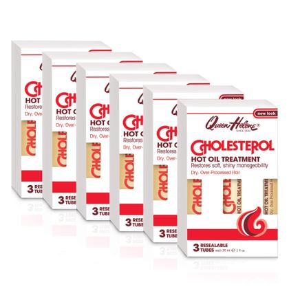 Imagem de Tratamento com óleo quente Queen Helene Cholesterol 30mL x 3 - 6 pacotes
