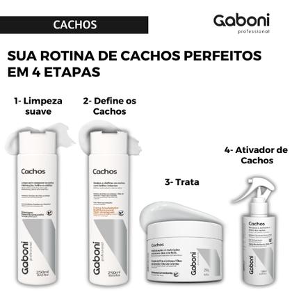 Imagem de Tratamento completo para Cachos (4 Produtos) Gaboni Professional