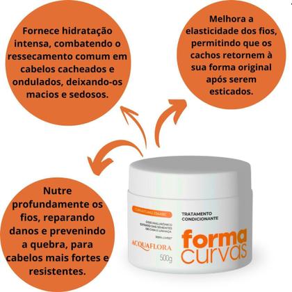 Imagem de Tratamento Condicionante Acquaflora Forma Curvas 500g