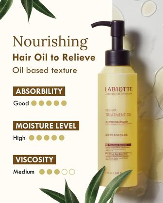 Imagem de Tratamento de cabelo LABIOTTE Silk Oil Repair Frizz Control 150mL