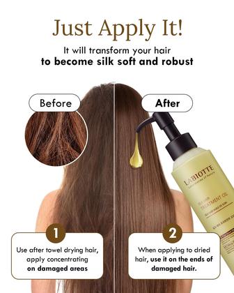 Imagem de Tratamento de cabelo LABIOTTE Silk Oil Repair Frizz Control 150mL