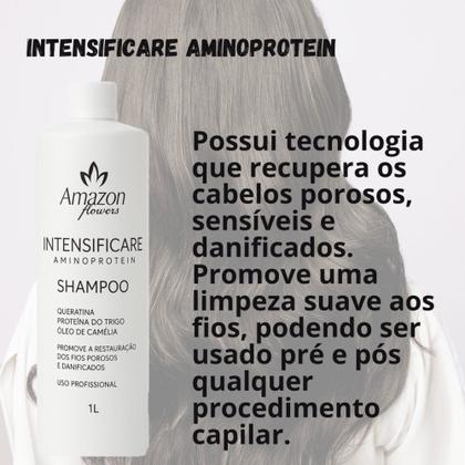 Imagem de tratamento hidratação limpeza alto impacto amazon flowers pos escova progressiva 1000ml