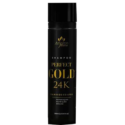Imagem de Tratamento pos escova progressiva shampoo perfect gold 24k limpeza nutrição alto impacto amazon flowers