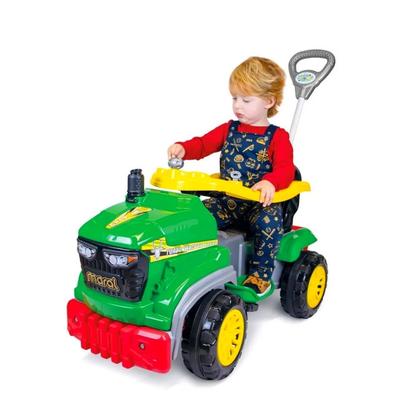 Imagem de Trator Agro Verde Passeio E Pedal Haste Direcionável 3190 - Maral