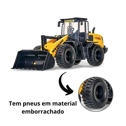 Imagem de Trator Brinquedo Pá Carregadeira New Holland