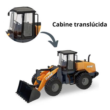Imagem de Trator Case 721e Brinquedo Miniatura Pa Carregadeira Usual