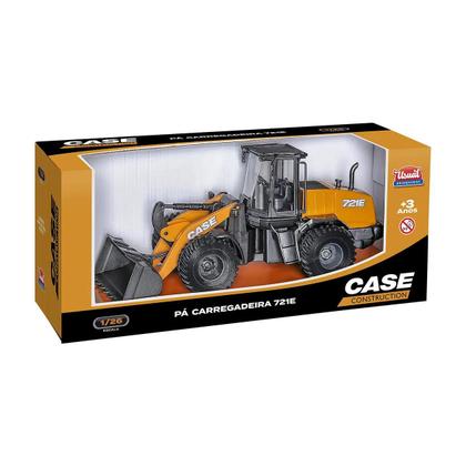 Imagem de Trator Case 721e Brinquedo Miniatura Pa Carregadeira Usual