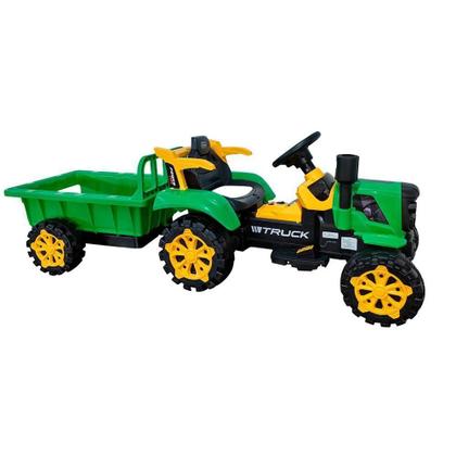 Imagem de Trator Com Caçamba Carro Elétrico 12V Bang Toys Truck Verde