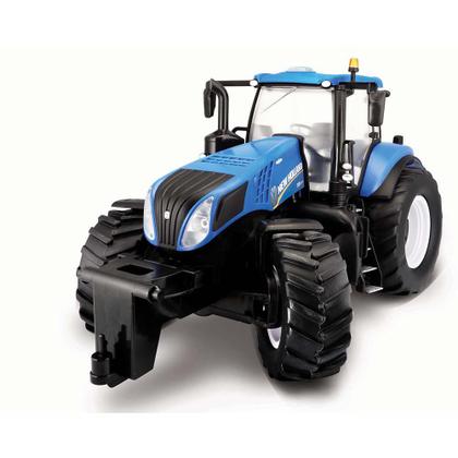 Imagem de Trator de Controle remoto - 1:16 New Holland Farm Tractor