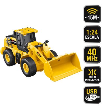 Imagem de Trator De Controle Remoto Construção Brinquedo Recarregável