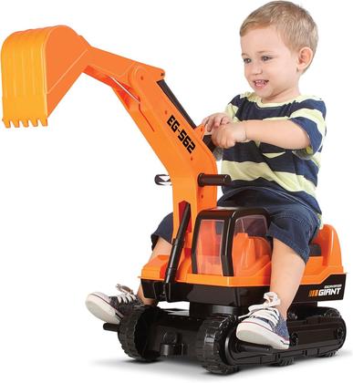 Trator Escavadeira Gigante Infantil Giant Escavator - ROMA Imagem de Trator Escavadeira Gigante Infantil Giant Escavator