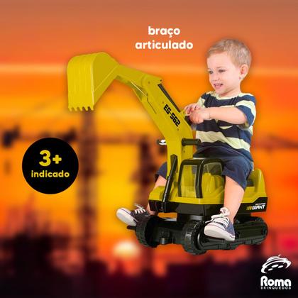 Imagem de Trator Escavadeira Infantil Gigante Escavator - Roma