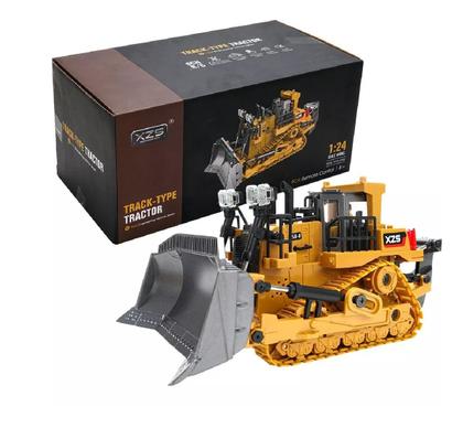 Imagem de Trator Esteira de Controle Remoto Bulldozer YG258 XZS  Brinquedo Infantil