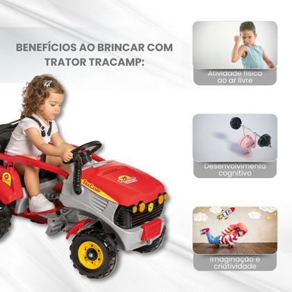 Imagem de Trator infantil TraCamp Passeio e Pedal 