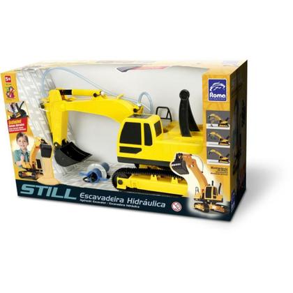 Trator STILL Escavadeira 52CM - Roma Jensen - Trator de Brinquedo