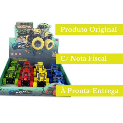 Imagem de Trator Tração 4x4 C/ Motor À Fricção 360 Carro Carrinho - Faz Manobras Super Iradas - Bee Toys