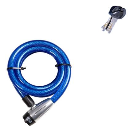 Trava Cabo De Aço KGA 15mmx 1,50m C/ Chave Codificada - KGA Moto Parts Imagem de Trava Cabo De Aço KGA 15mmx 1,50m C/ Chave Codificada