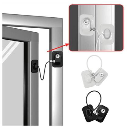 Imagem de Trava Cadeado De Segurança Janela Porta Geladeira Vaso Senha