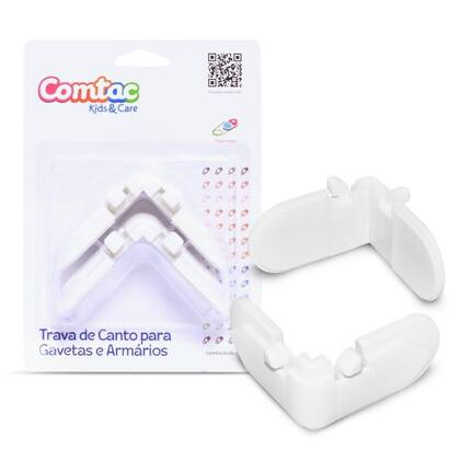 Imagem de Trava De Canto Para Gavetas E Armários Comtac Kids 4132