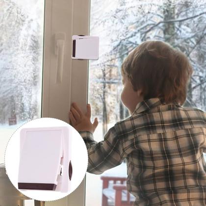 Imagem de Trava de Porta Janela Deslizante Segurança Criança Bebe Pet Porta de Correr Bloqueio Fechadura Armario Guarda Roupa Proteçao Duravel Resistente