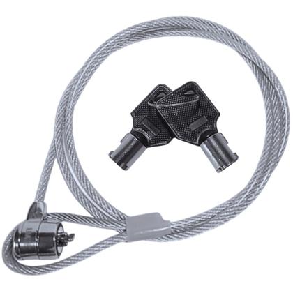 Imagem de Trava De Segurança Notebook Pc Cadeado 2 Chaves Cabo De Aço