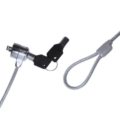 Imagem de Trava De Segurança Notebook Pc Cadeado 2 Chaves Cabo De Aço