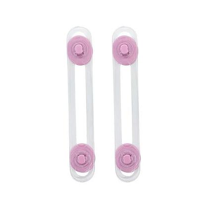 Imagem de Trava de segurança para gaveta e armario 2 unidades rosa 