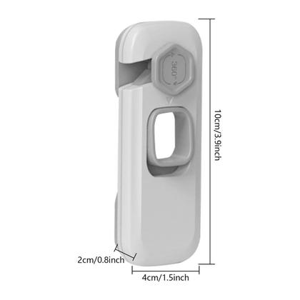Imagem de Trava de Segurança Porta Geladeira Kit 2 unidades Protege Criança Bebe Fechadura Armario Gaveta Resistente Multiuso