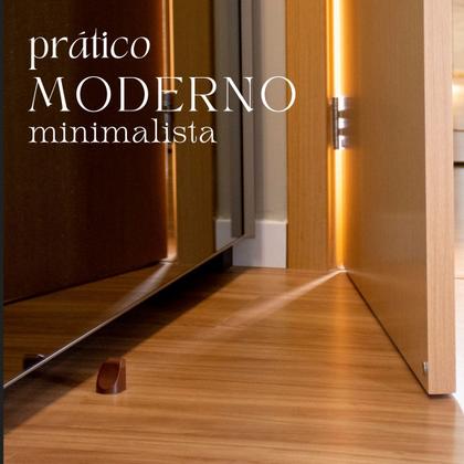 Imagem de Trava Fixador Porta Vidro Madeira Magnético Comfort Door Sem Furar O Chão Com Adesivo Oferta