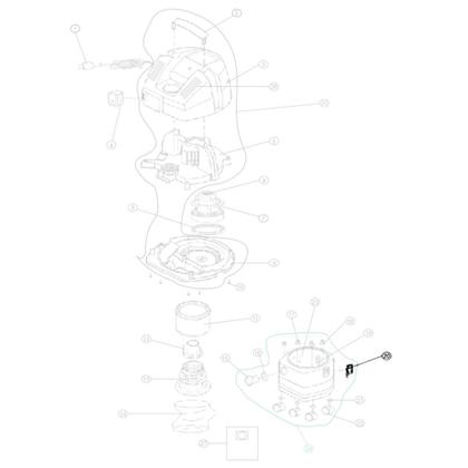Imagem de Trava Lateral Fecho Rápido Aço Cromado Compatível com Extratora WAP Carpet Cleaner Eco