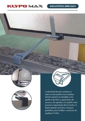 Imagem de Trava Limitador de Abertura 13cm para Janela MaximAr e Basculante  ABS com Proteção UV